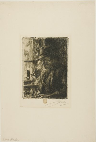 Bosl Anders, Urmaker på Mora av Anders Leonard Zorn
