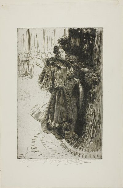 Natteffekt III av Anders Leonard Zorn