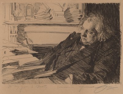 Ernest Renan av Anders Leonard Zorn