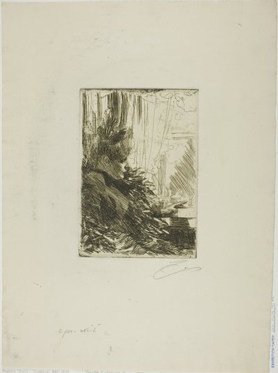 Gerda Grönberg II av Anders Leonard Zorn