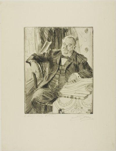 Grover Cleveland I av Anders Leonard Zorn