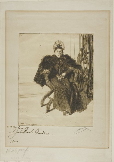 Isabella Gardner av Anders Leonard Zorn