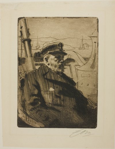 Kong Oscar II (andre plate) av Anders Leonard Zorn