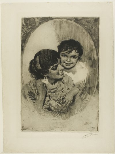 Mors glede III av Anders Leonard Zorn