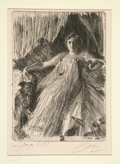 Maud Cassel (fru Ashley) av Anders Leonard Zorn