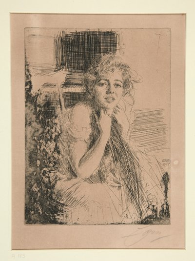 Ms. Emma Rasmussen av Anders Leonard Zorn
