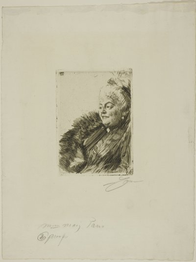 Fru Georges May II av Anders Leonard Zorn
