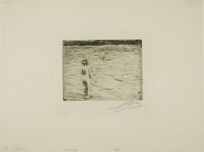 Mor bader av Anders Leonard Zorn