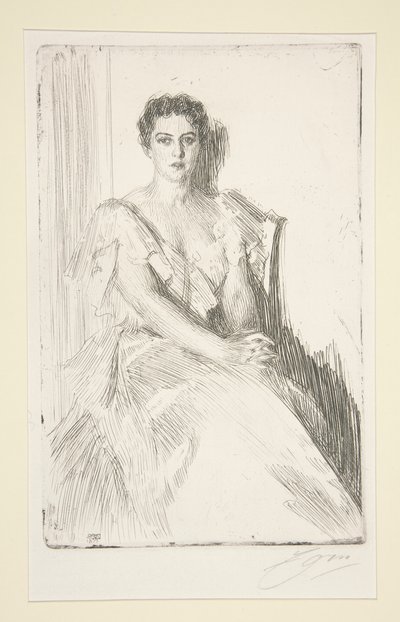 Mrs. Cleveland av Anders Leonard Zorn