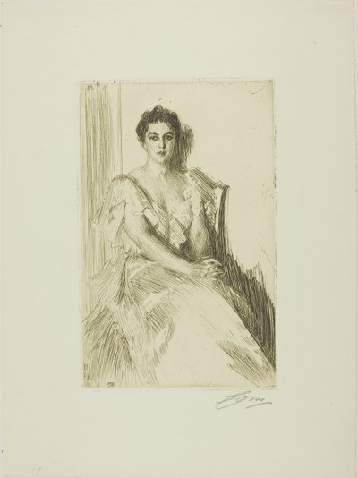 Fru Cleveland II av Anders Leonard Zorn