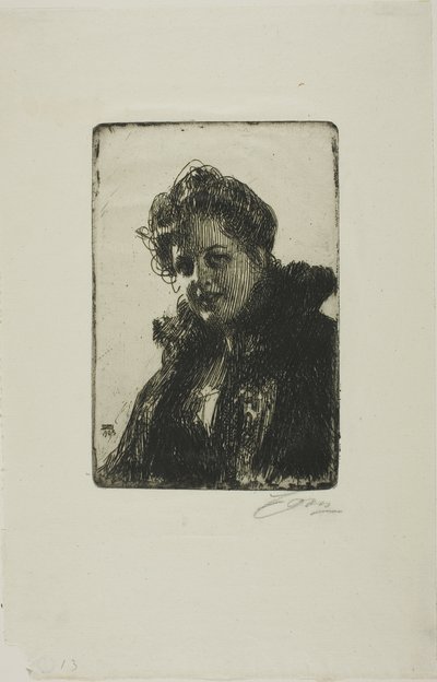 Fru. Granberg av Anders Leonard Zorn