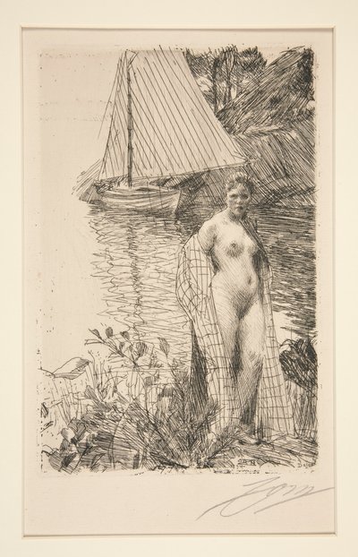 Min modell og min båt av Anders Leonard Zorn