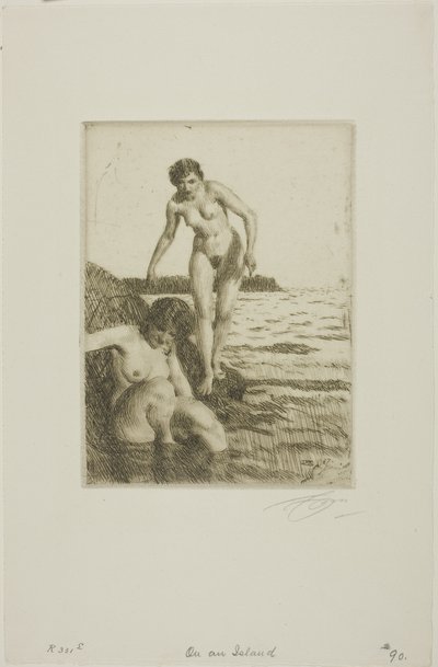 På øya Hemsö av Anders Leonard Zorn