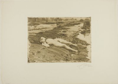 På sanden av Anders Leonard Zorn