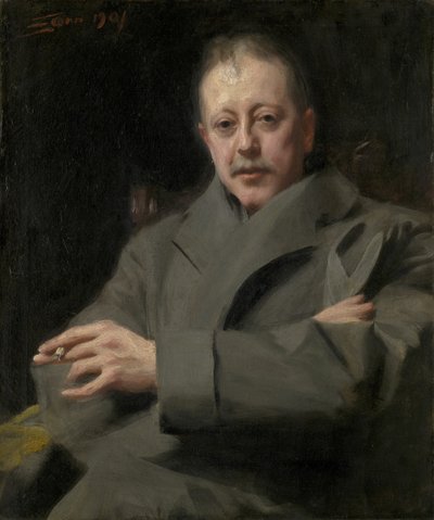 Portrettstudie av en mann av Anders Leonard Zorn