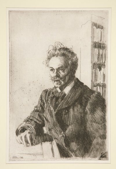 Portrett av August Strindberg av Anders Leonard Zorn