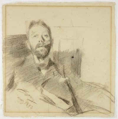 Portrett av Charles Deering av Anders Leonard Zorn