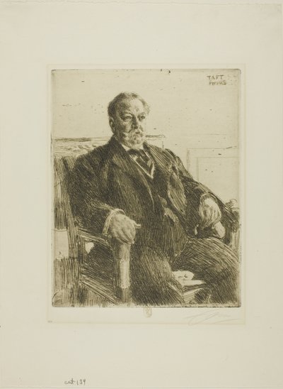President William H. Taft av Anders Leonard Zorn