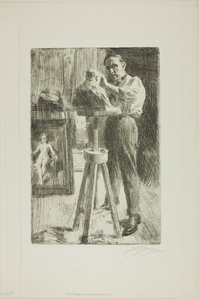 Prins Paul Troubetzkoy I (hel lengde) av Anders Leonard Zorn