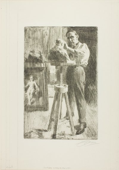 Prins Paul Troubetzkoy I (hel lengde) av Anders Leonard Zorn