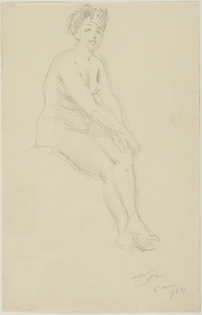 Sittende naken kvinne av Anders Leonard Zorn