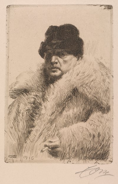Selvportrett av Anders Leonard Zorn