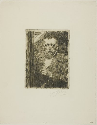 Selvportrett 1911 av Anders Leonard Zorn