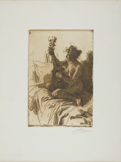 Suvenir eller gitaren av Anders Leonard Zorn