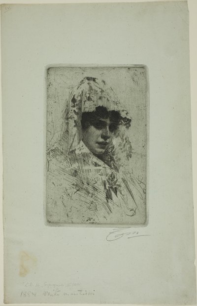 Spansk kvinne av Anders Leonard Zorn