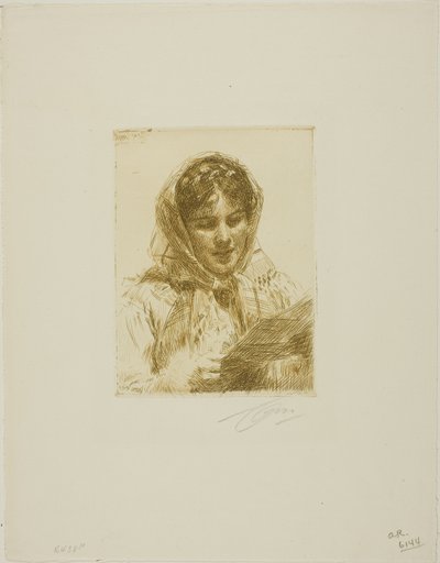 Brevet av Anders Leonard Zorn