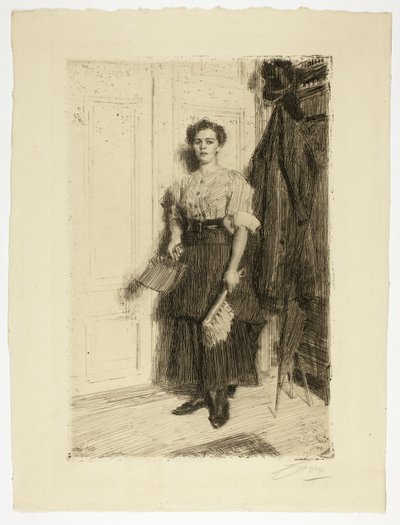 Den nye hushjelpen av Anders Leonard Zorn