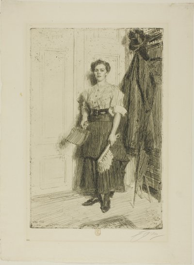 Den nye hushjelpen av Anders Leonard Zorn