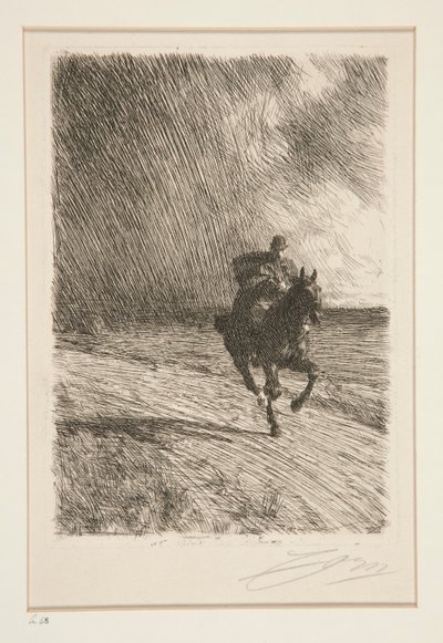 Stormen av Anders Leonard Zorn
