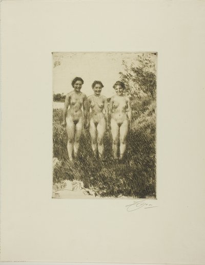 Tre søstre av Anders Leonard Zorn