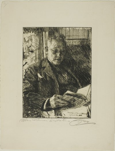 Reisefølge (Mr. Ch. Deering) av Anders Leonard Zorn