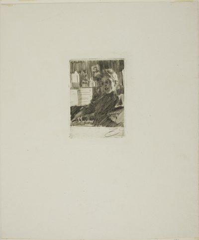 Ung norsk ved pianoet av Anders Leonard Zorn