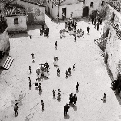 Procession of Flagellants, Albano di Lucania, Potenza, Basilicata, Italia (s/hv-bilde) av Ando Gilardi