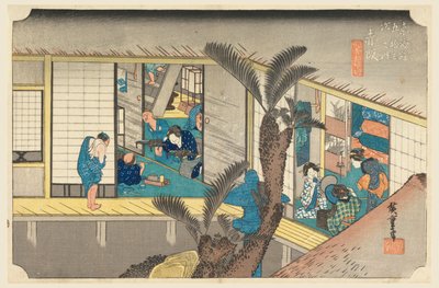 Akasaka, intellektuelt medlem, medlem av femti-tre s tane s of Te urban lower d av Ando Hiroshige