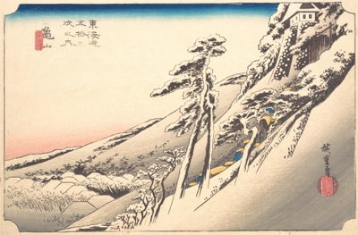 Klarvær etter snø, 1800-tallet. av Ando Hiroshige