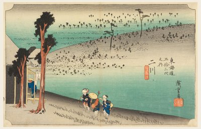 Futagawa teseremoni, medlem av femtitre S tachi-lyder av urbanitet lavere d av Ando Hiroshige