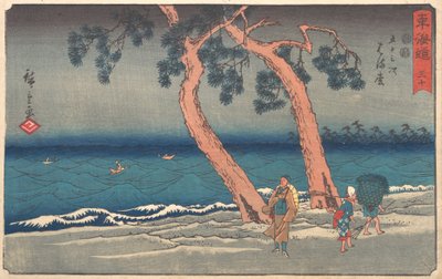 Hamamatsu Station, ca. 1842., ca. 1842. av Ando Hiroshige