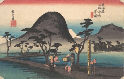 Hiratsuka, Nawate eller? 1834. , mygg. 1834. av Ando Hiroshige