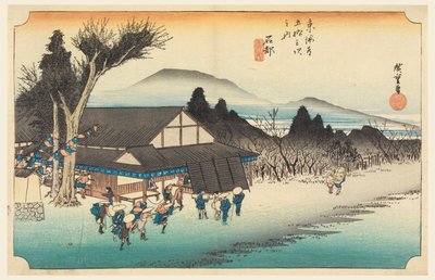 Ishibe (Sato Mekawa), medlem av femtitre S tachi lyd av urbanitet lavere d (urban grad goshuzan tsugi) av Ando Hiroshige