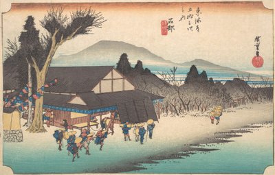 Ishibe, Megawari, ikke sant? 1834. , mygg. 1834. av Ando Hiroshige