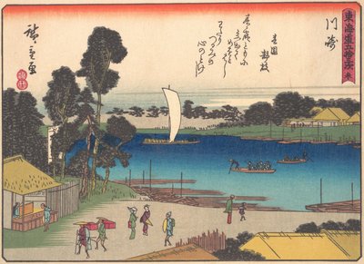 Kawasaki, fra serien The Fifty-three Stations of the Tokaido Road, tidlig på 1900-tallet. av Ando Hiroshige