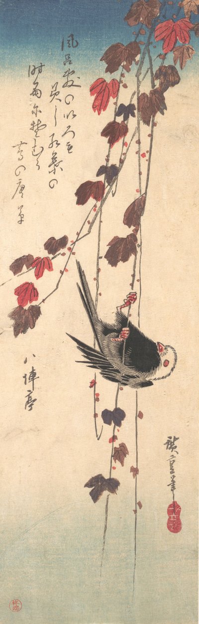 Langmeis på høstlomme, ca. 1835., ca. 1835. av Ando Hiroshige