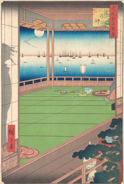 Måneutsiktspunkt, 1857., 1857. av Ando Hiroshige