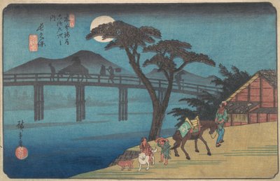 Nagakubo stasjon, ca. 1836., ca. 1836. av Ando Hiroshige