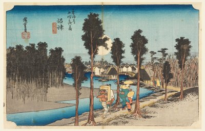 Numazu Eve person g, medlem av femtitre S tachi-lyd s f te bygrad lavere d (urban grad goshuzan tsugi) av Ando Hiroshige