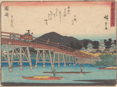Okazaki, ca. 1838., ca. 1838. av Ando Hiroshige